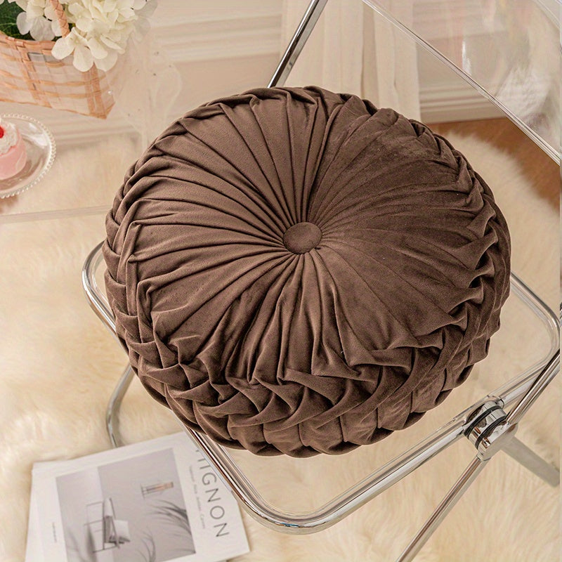 VelvetGlow - Soft Round Cushion for Cozy Spaces