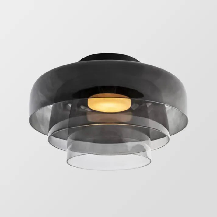 LuxeGleam - Classic Glass Ceiling Lamp