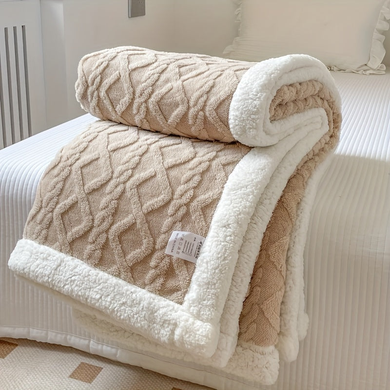 CozyNest - Reversible Fleece Blanket for Fall and Winter