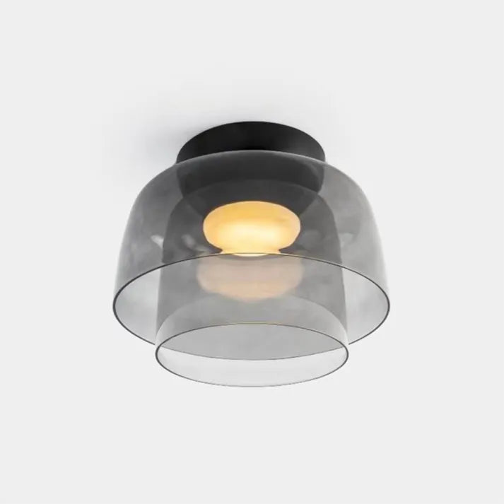 LuxeGleam - Classic Glass Ceiling Lamp