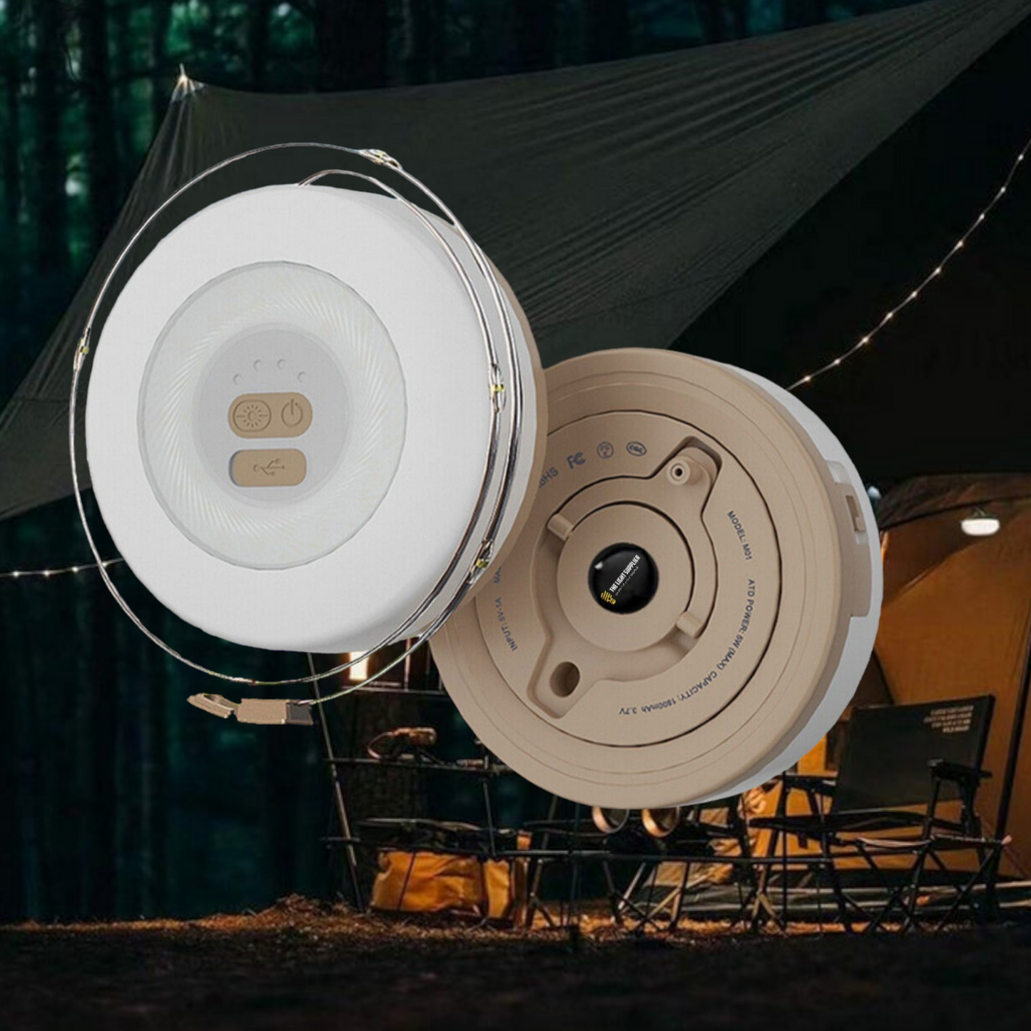 Variant image for Waterproof Rechargeable Camping Lantern - LED Lights with 20-Hour Battery Life-2