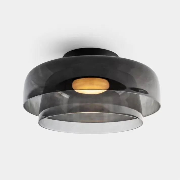 LuxeGleam - Classic Glass Ceiling Lamp