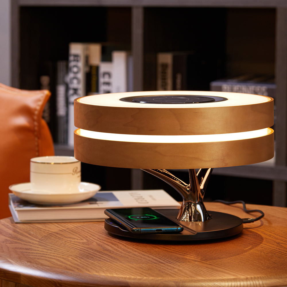 SmartBeam – Desk Lamp with Speaker and Wireless Charging Feature