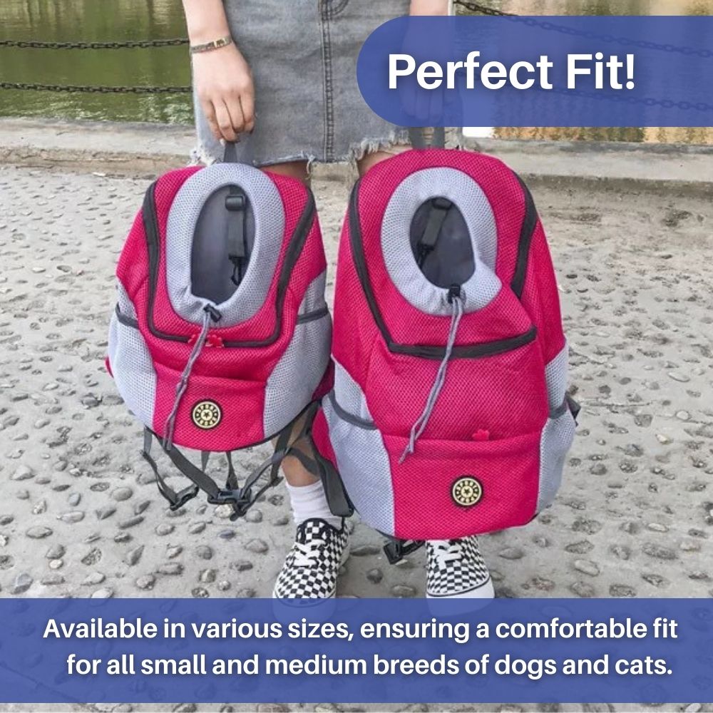 Premium Dog Backpack Carrier with Breathable Mesh and Handy Storage for Outdoor Adventures - Adjustable for Dogs Up to 25 lbs-6