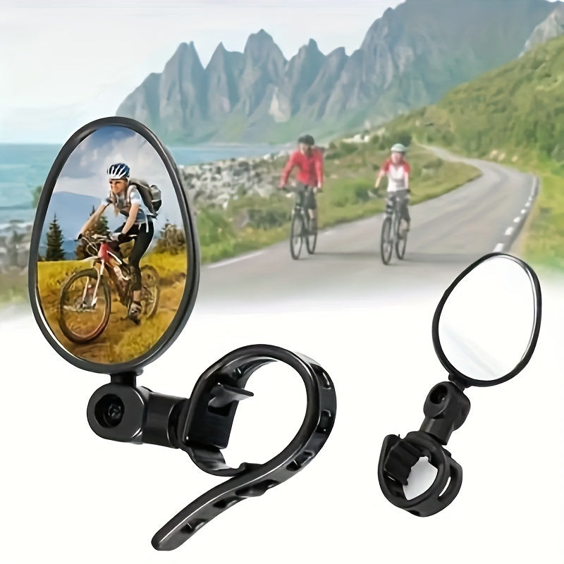 ClearRide - 2-Pack Bike Rearview Mirrors for Optimal Visibility