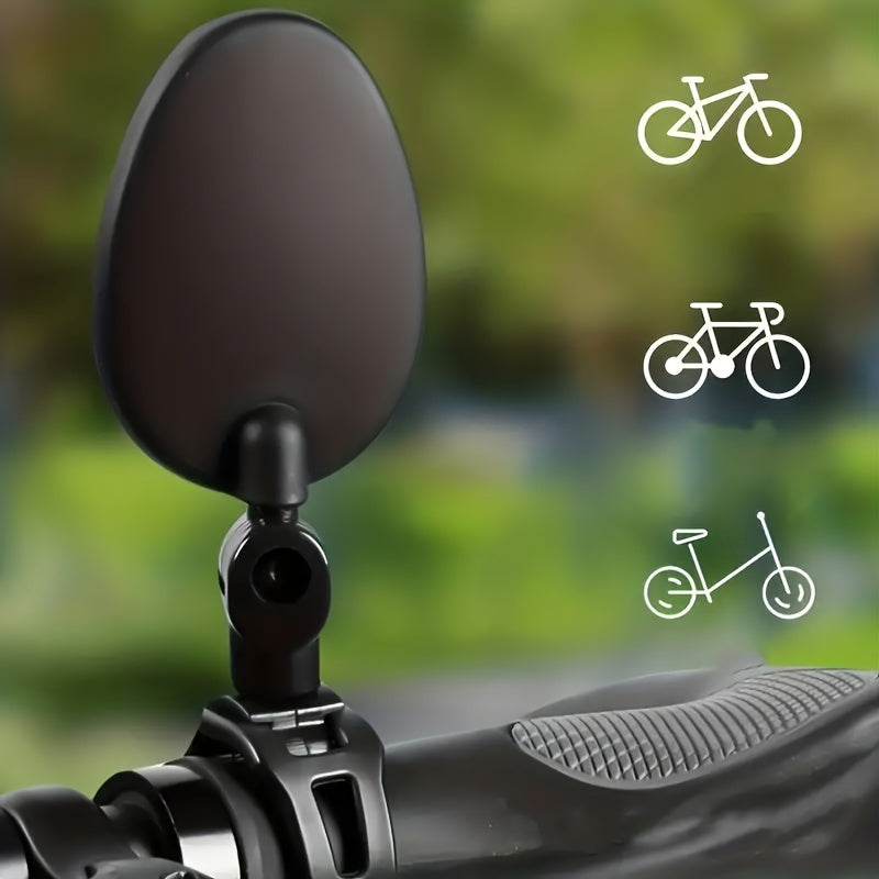 ClearRide - 2-Pack Bike Rearview Mirrors for Optimal Visibility