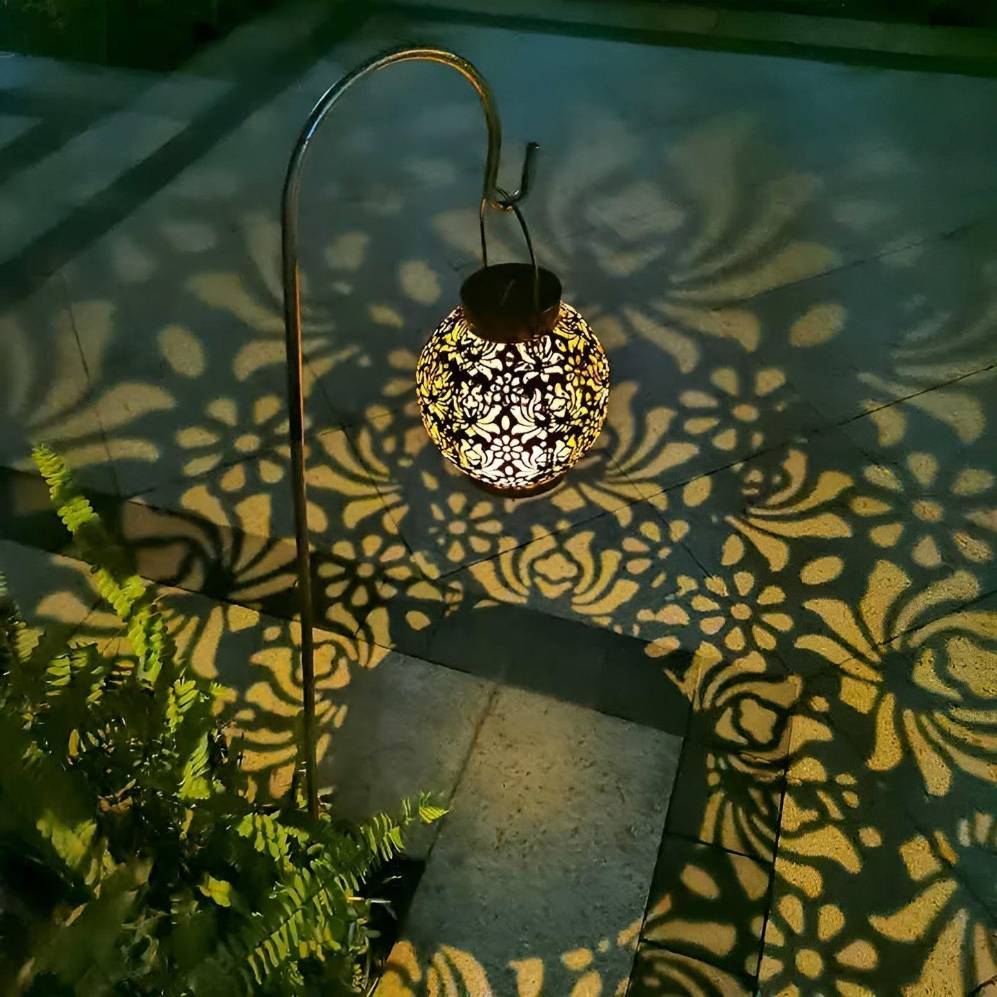 AquaGlow – Waterproof Solar LED Garden Hanging Light