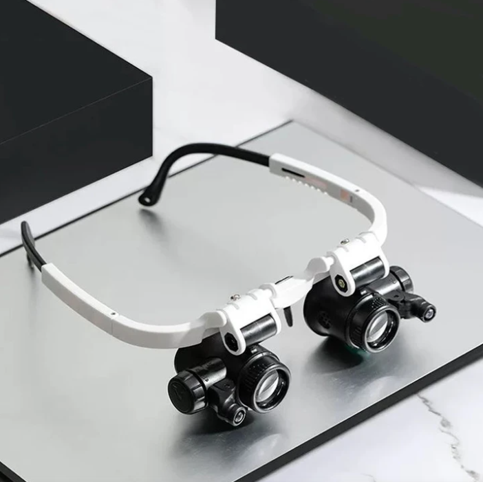 Adjustable LED Magnifying Glasses with 8x, 15x, and 23x Magnification for Hobbies and Precision Work-2