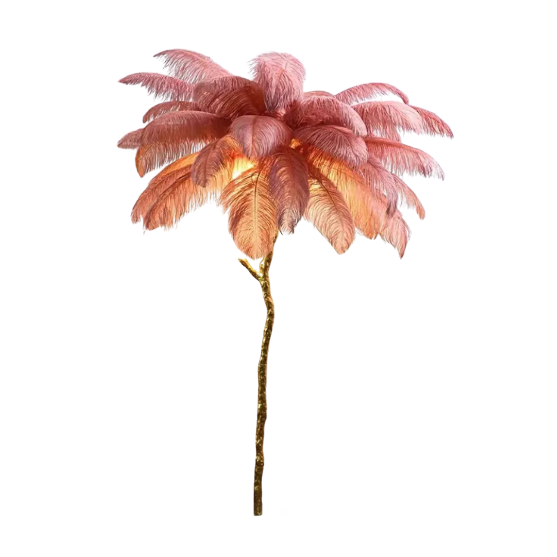 LuxeOstral - Nordic Ostrich Feather Floor Light