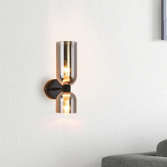 GlassAura – Dual-Layer Wall Lamp