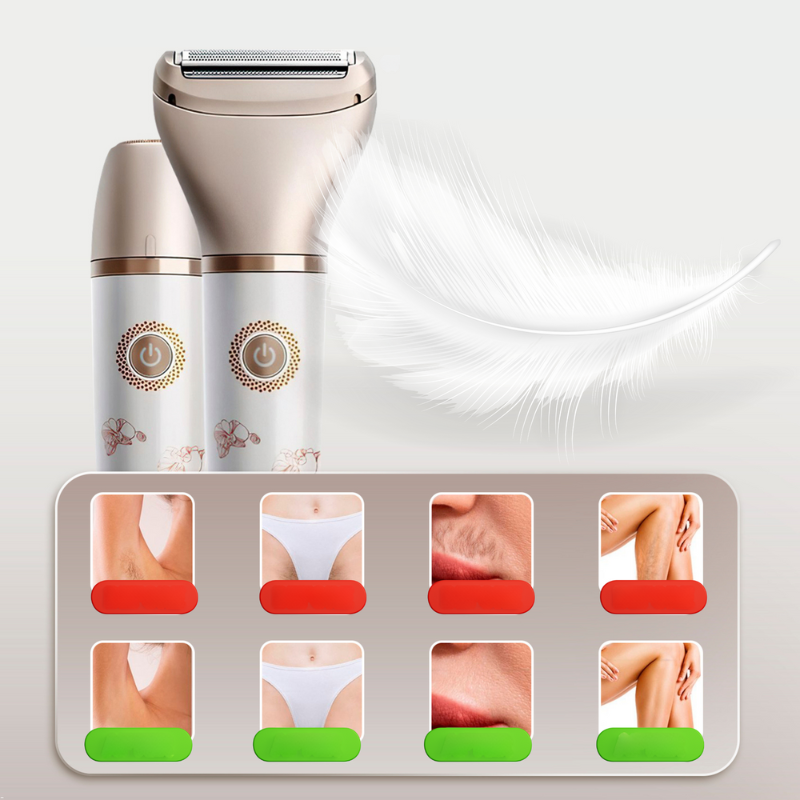 SmoothGlow - 2-w-1 Golenie dla Kobiet