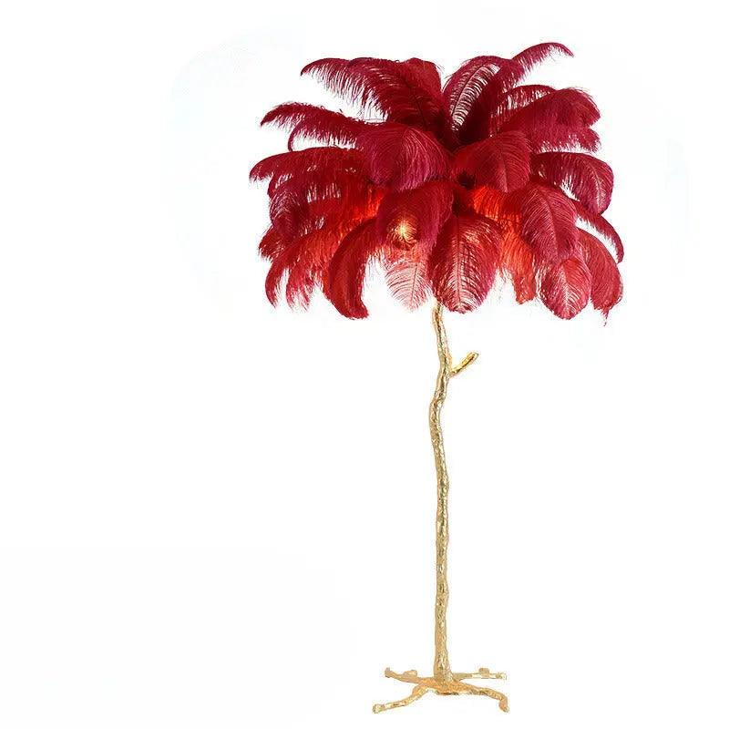 LuxeOstral - Nordic Ostrich Feather Floor Light