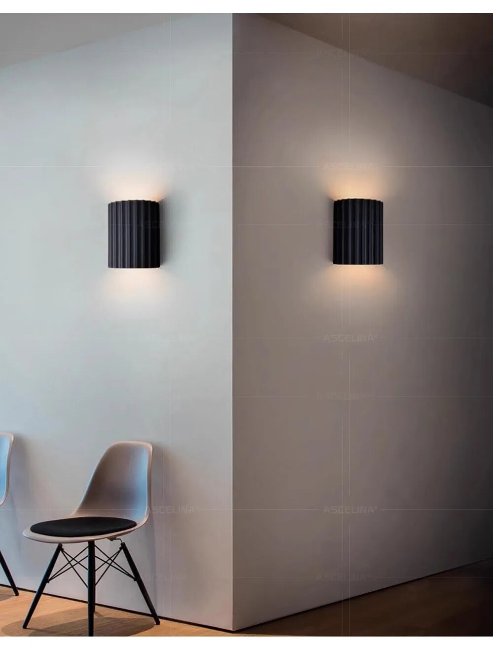 LumeSculpt – Moderne Kunstharz-Wandleuchte