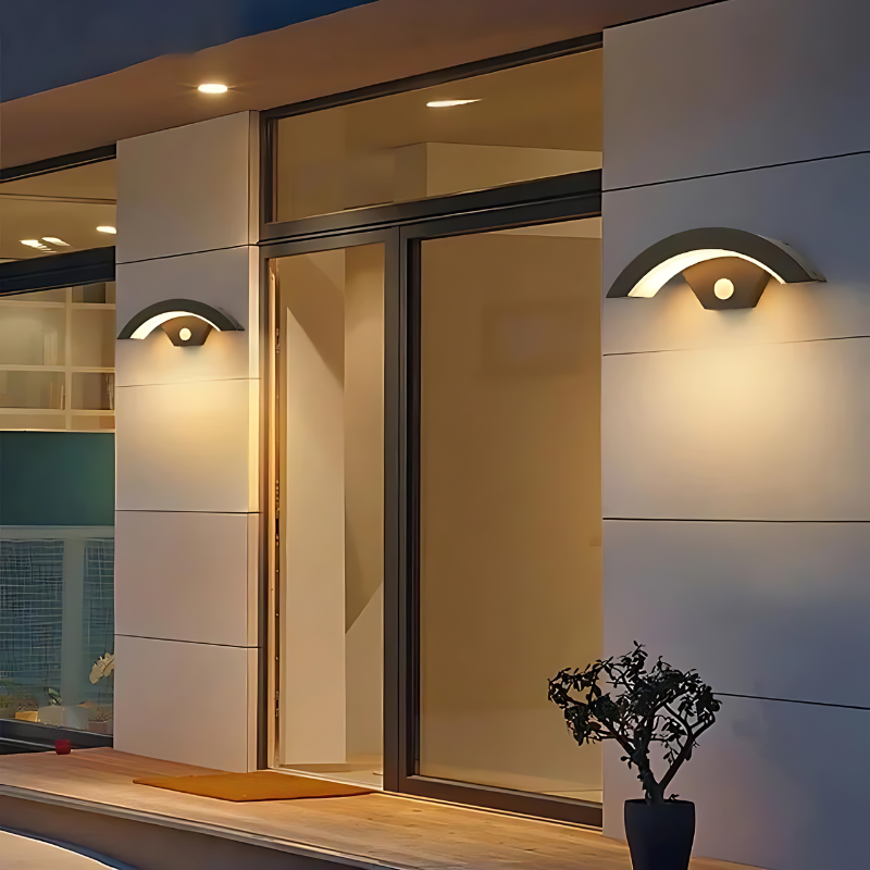 EcoBright - Waterproof Modern Outdoor Wall Lamp with Motion Sensor-1