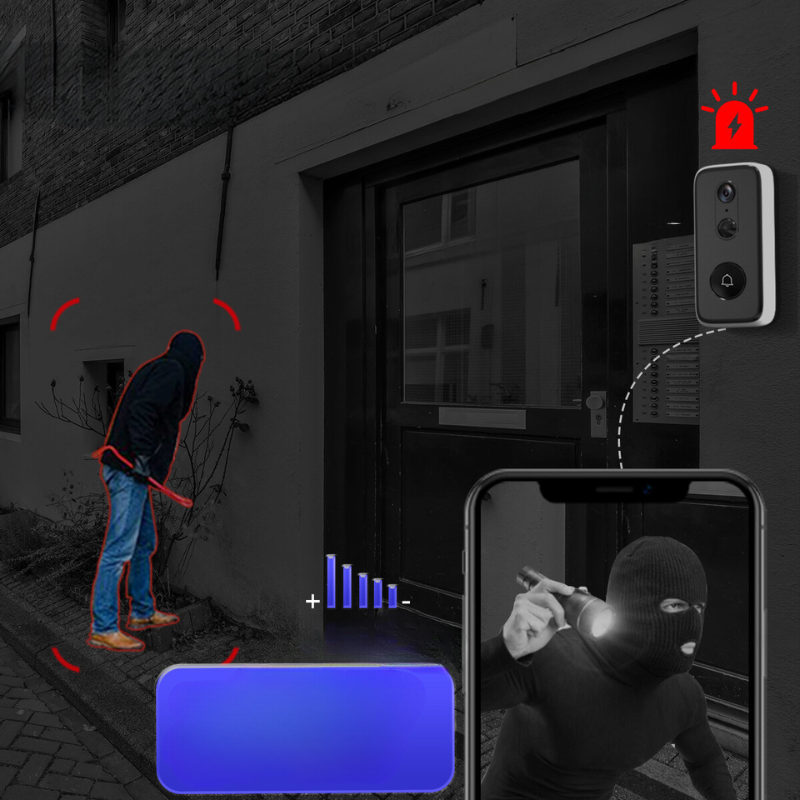 DoorVision – Bezprzewodowy inteligentny dzwonek do drzwi o rozdzielczości 3MP