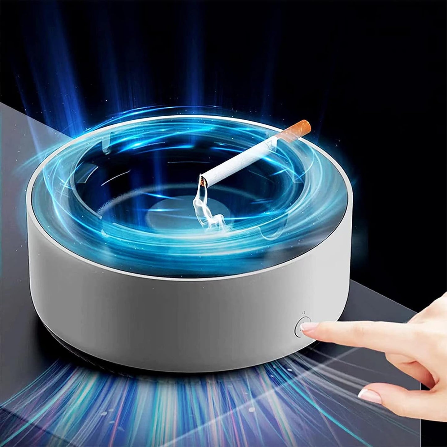 Smoke Removal Air Purifier Ashtray with Advanced Filtration System – Stylish Indoor Odor Eliminator for Clean Air-1