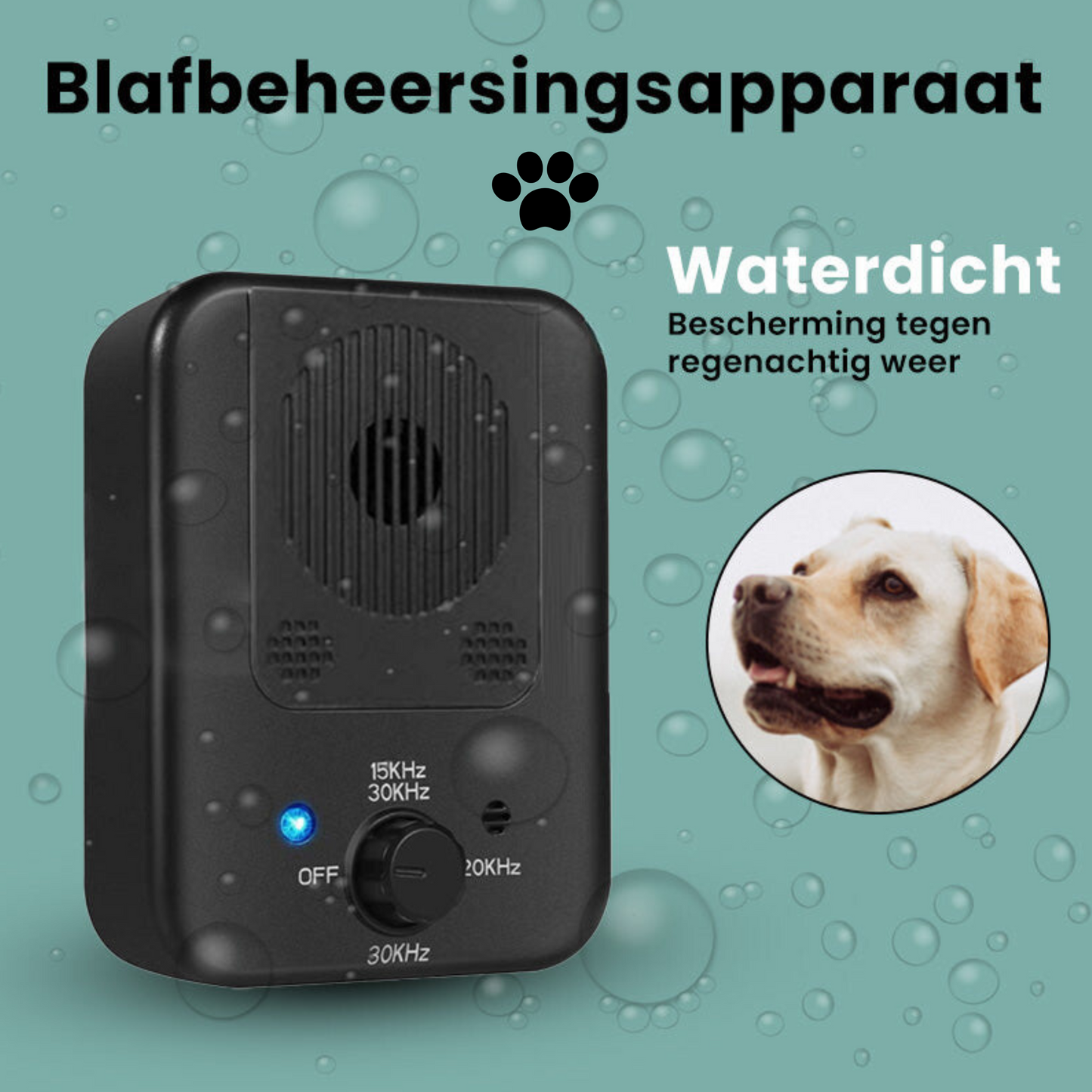 Ultrasonic Anti Dog Barking Device – Adjustable Intensity, Waterproof, 15-Meter Range for Dog Barking Prevention-5
