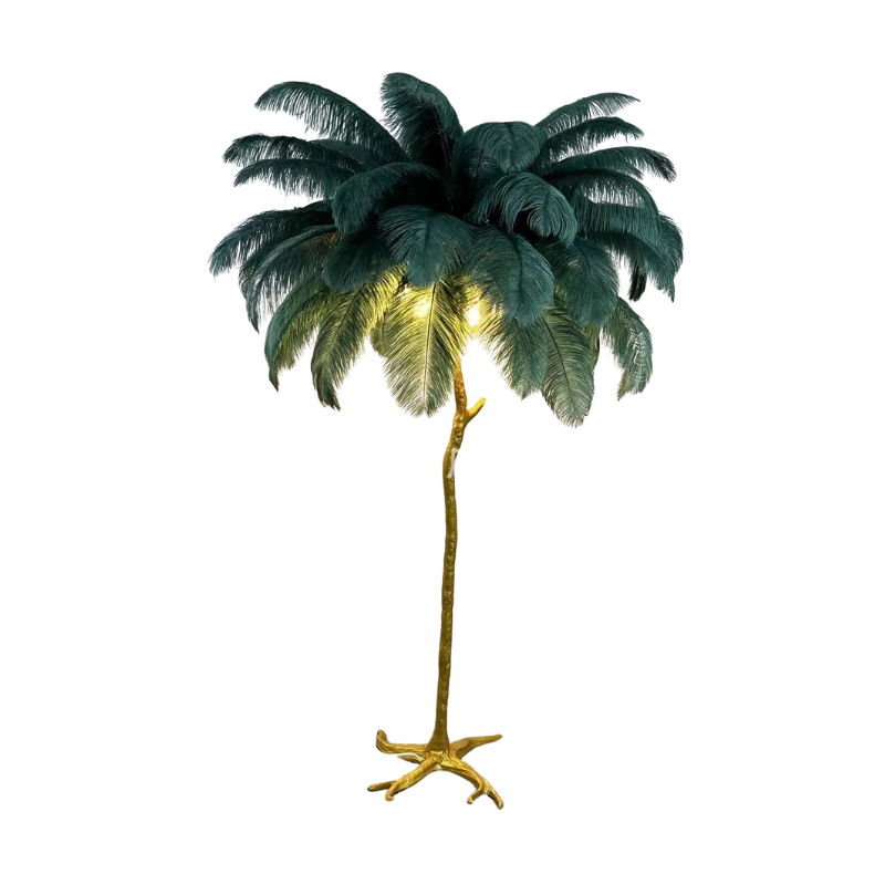 LuxeOstral - Nordic Ostrich Feather Floor Light