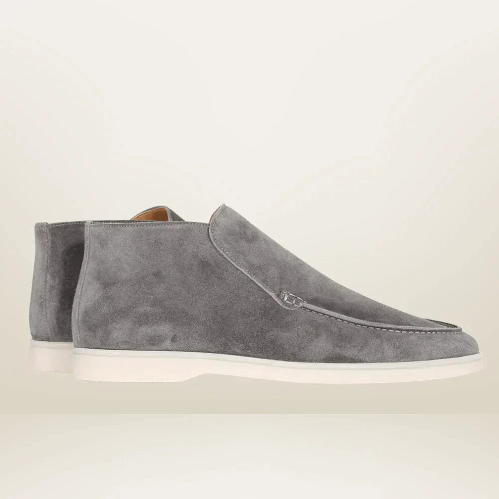 Krok Aristo | Męskie zamszowe loafersy w stylu old money