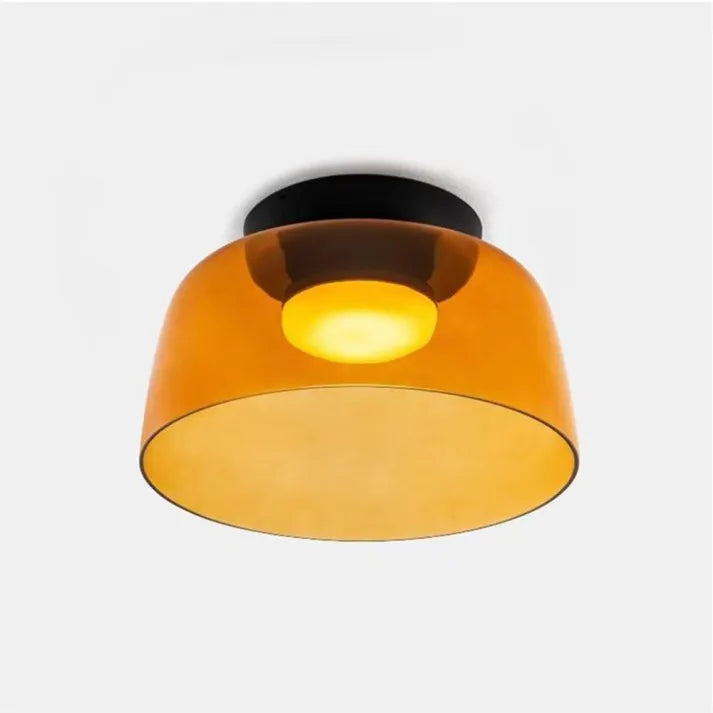 LuxeGleam - Classic Glass Ceiling Lamp