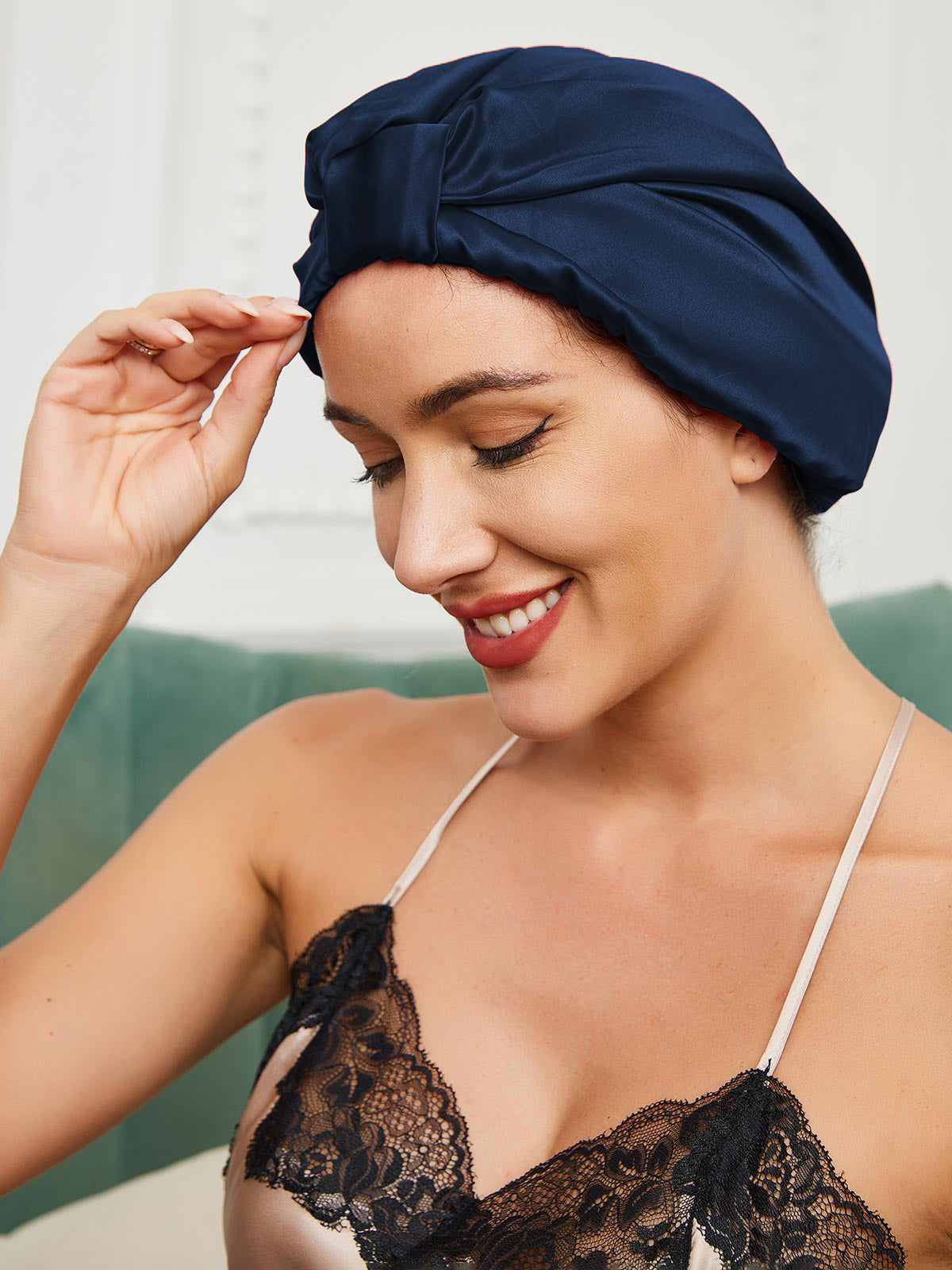 VelvetDream - Silk Night Turban Sleep Cap