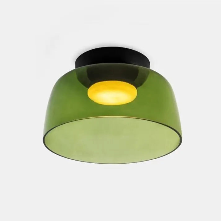 LuxeGleam - Classic Glass Ceiling Lamp
