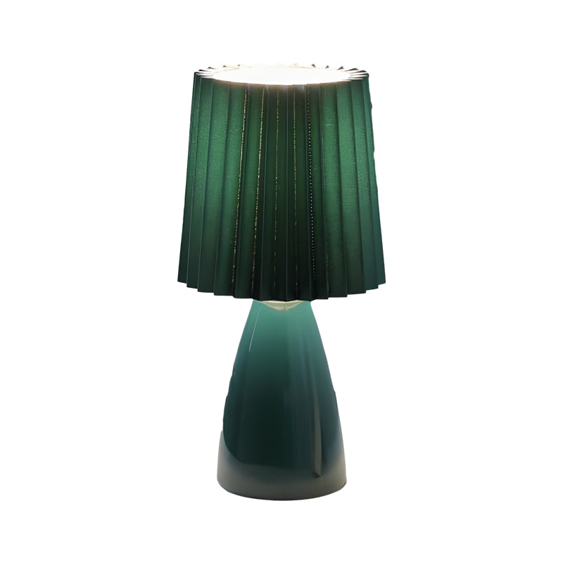 LumiPleat - Glass Base Dimmable Desk Lamp