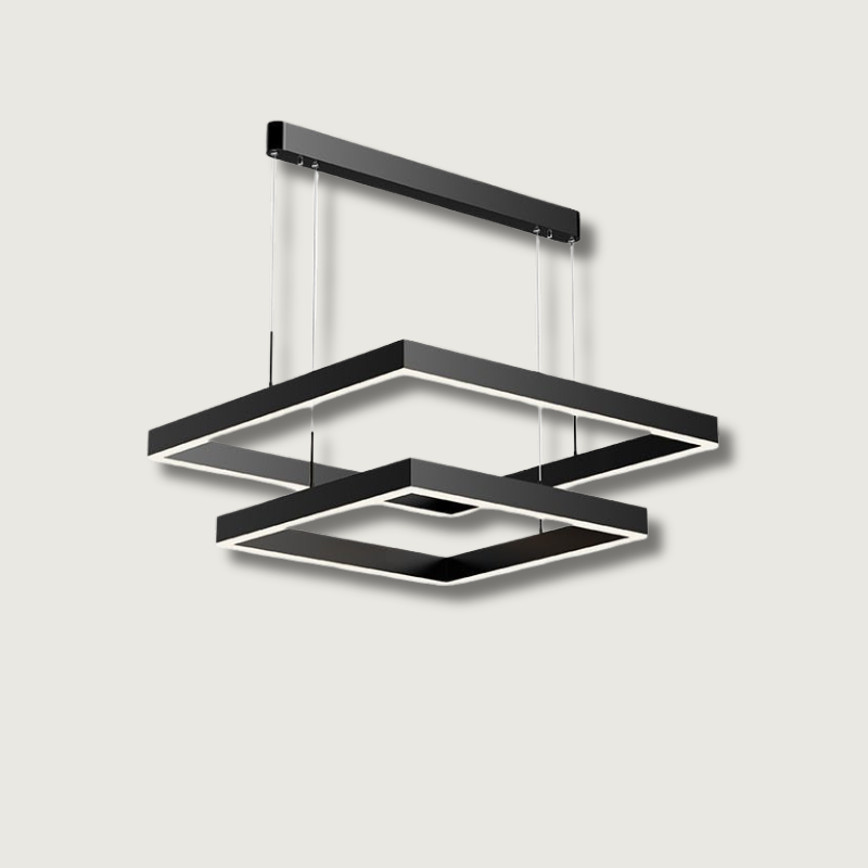 AuraGlow – Elegante lampadario a LED con funzione dimmerabile