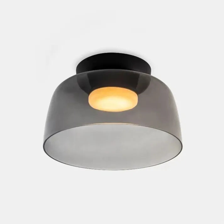 LuxeGleam - Classic Glass Ceiling Lamp