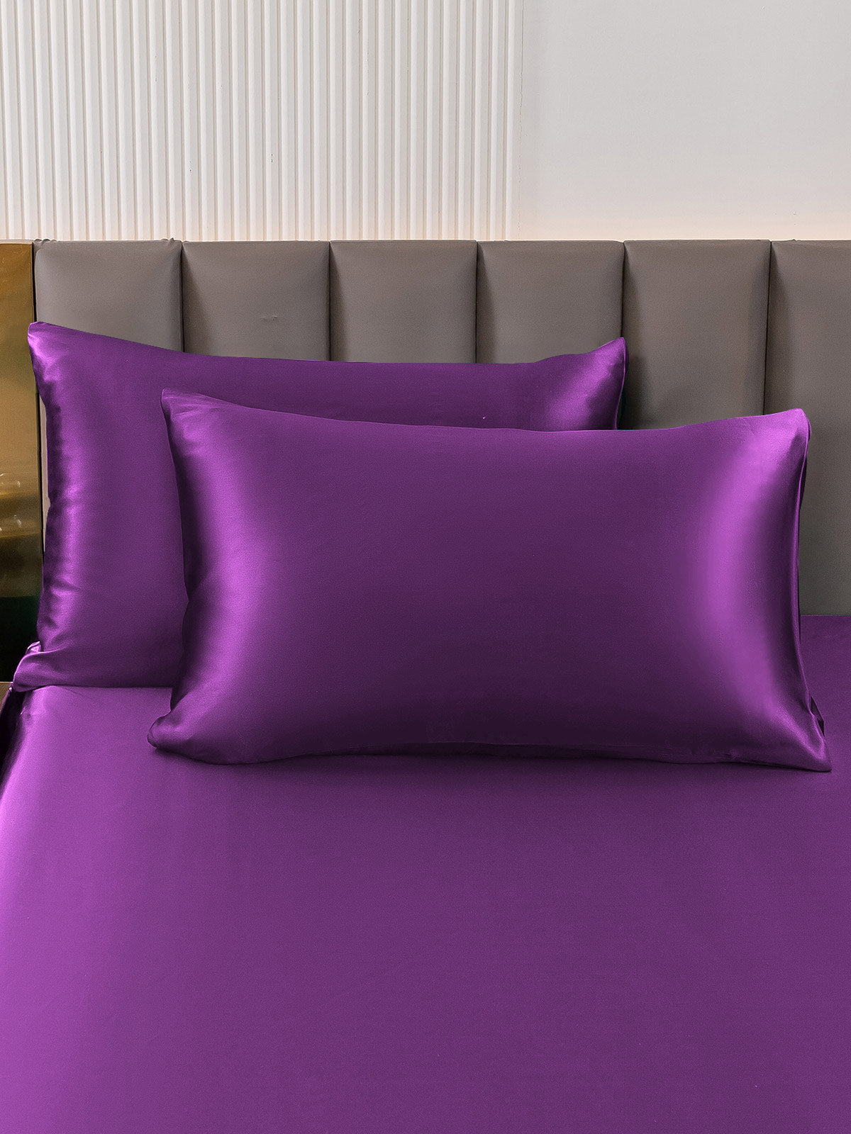 DreamSilk - 2-Pack Mulberry Silk Pillowcases with Hidden Zipper Closure