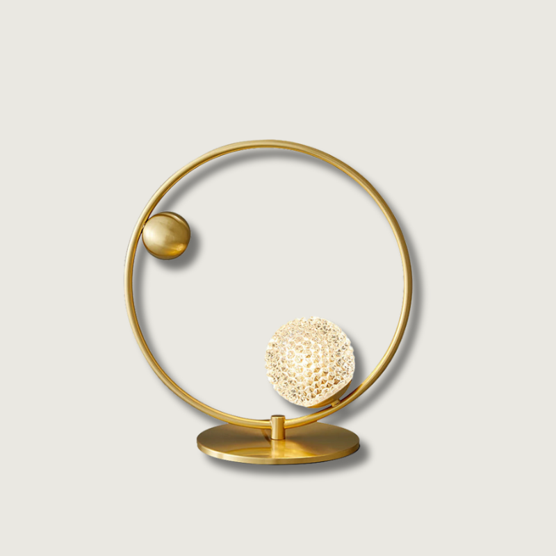 GlobeLume – Stylish Table Lamp with Circular Glass Diffusers