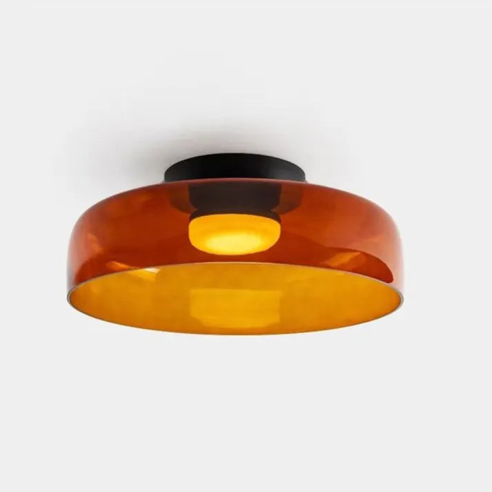 LuxeGleam - Classic Glass Ceiling Lamp