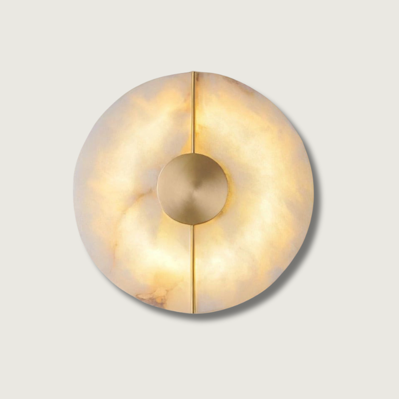 StoneLuxe – Art Deco Wall Lamp with Refined Stone Detail