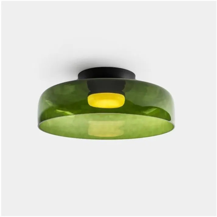 LuxeGleam - Classic Glass Ceiling Lamp