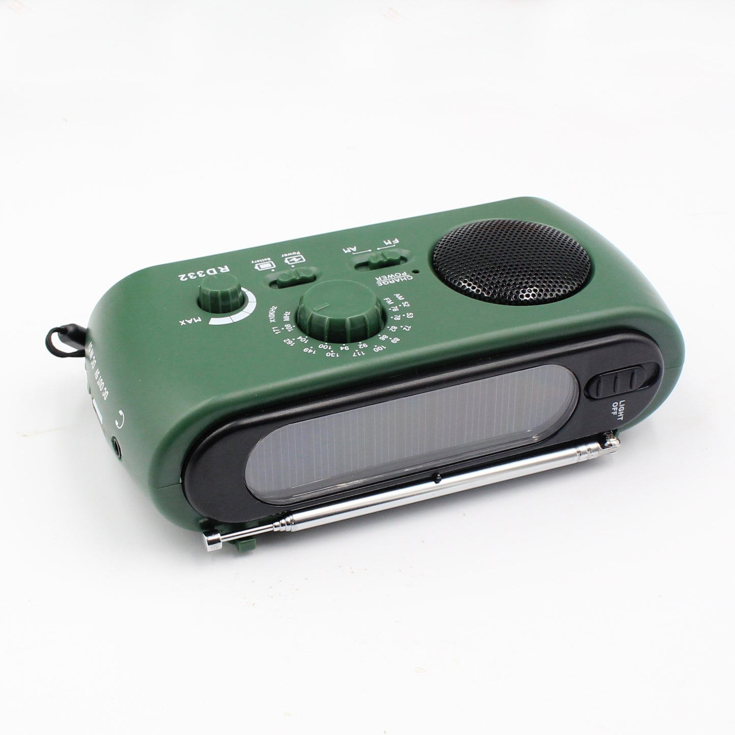 Bærbar nød-radio med AM/FM/NOAA, USB-oplader, LED-lommelygte, vandafvisende til camping og udendørs brug