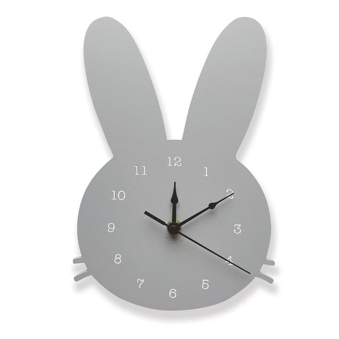 GlowRabbit - Adorable Nordic Bunny Clock