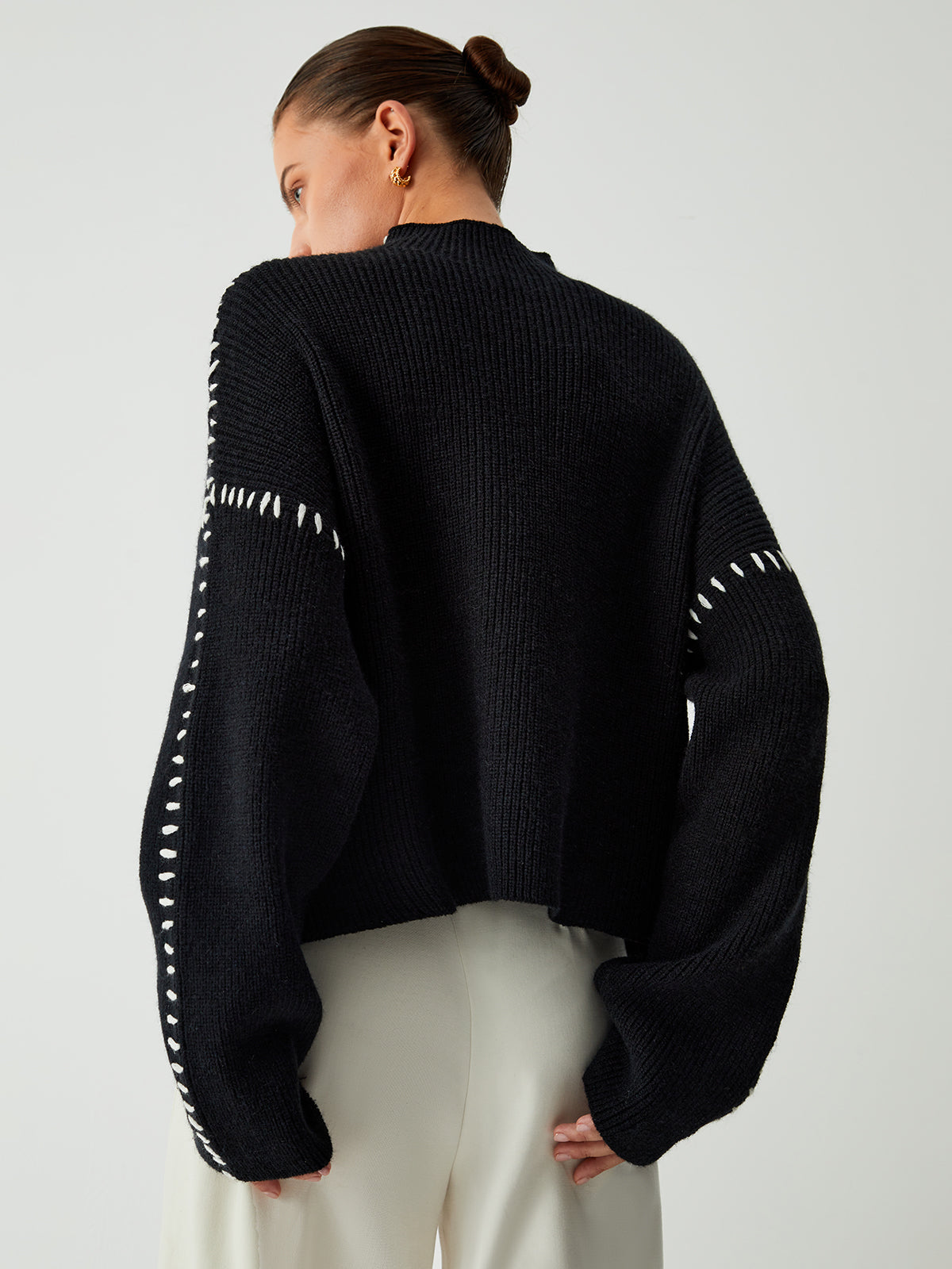 WarmAura - Stylish High-Neck Sweater