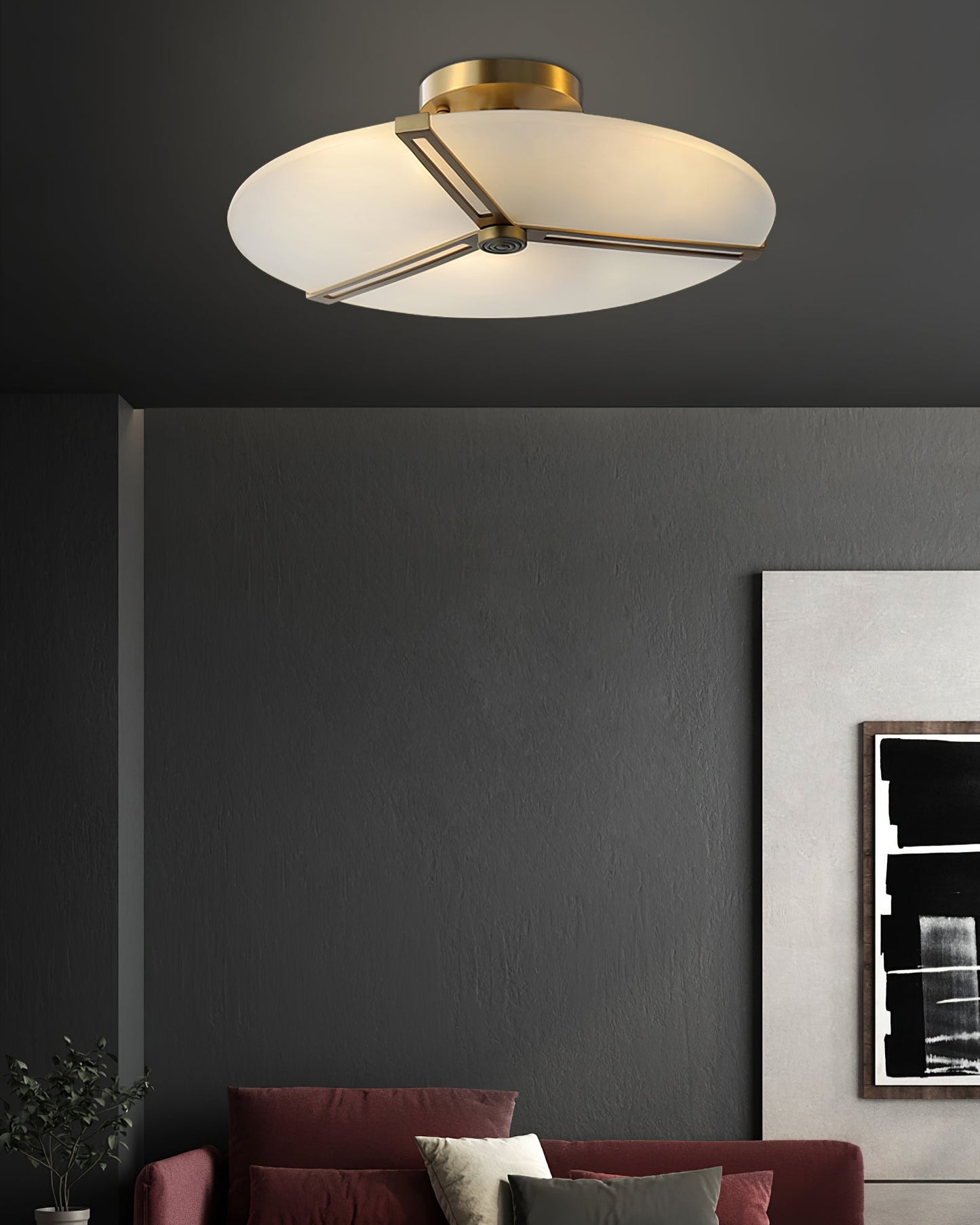 LuxeContempo - Ceiling Light with Sleek Modern Style and Subtle Illumination