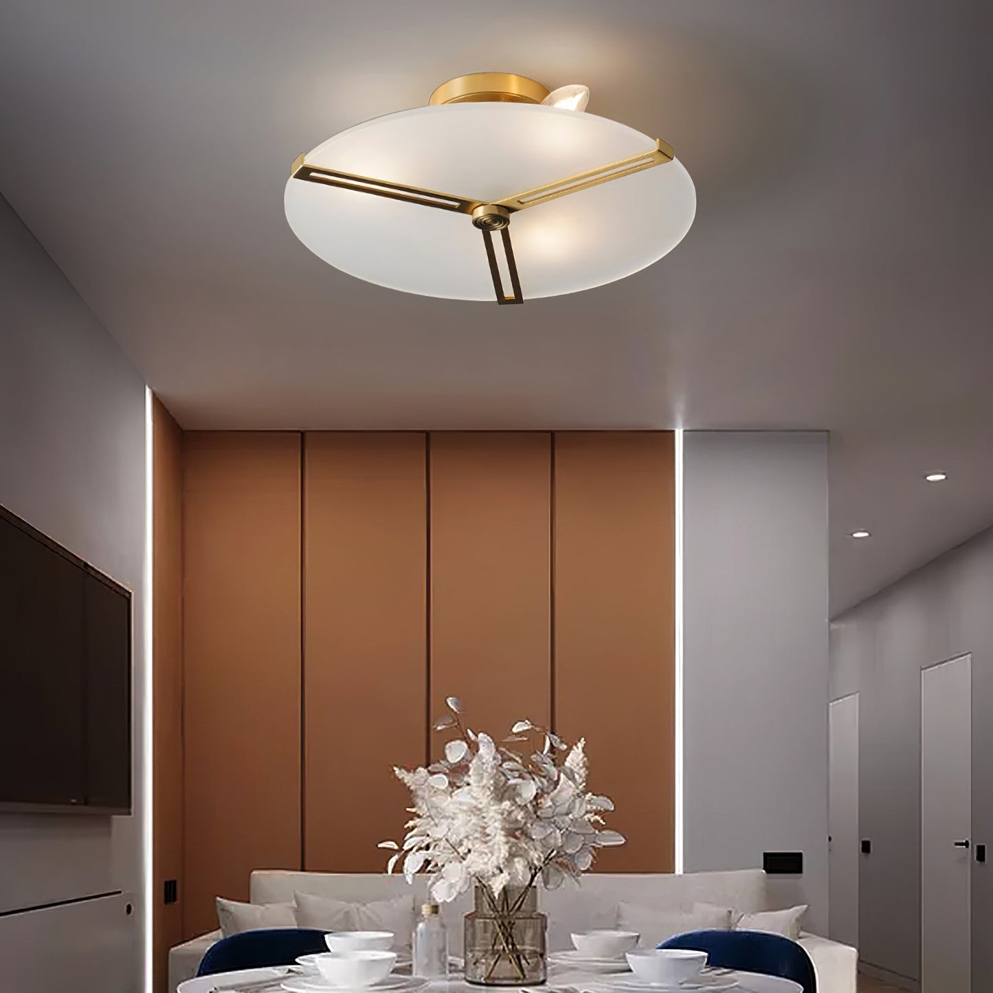 LuxeContempo - Ceiling Light with Sleek Modern Style and Subtle Illumination
