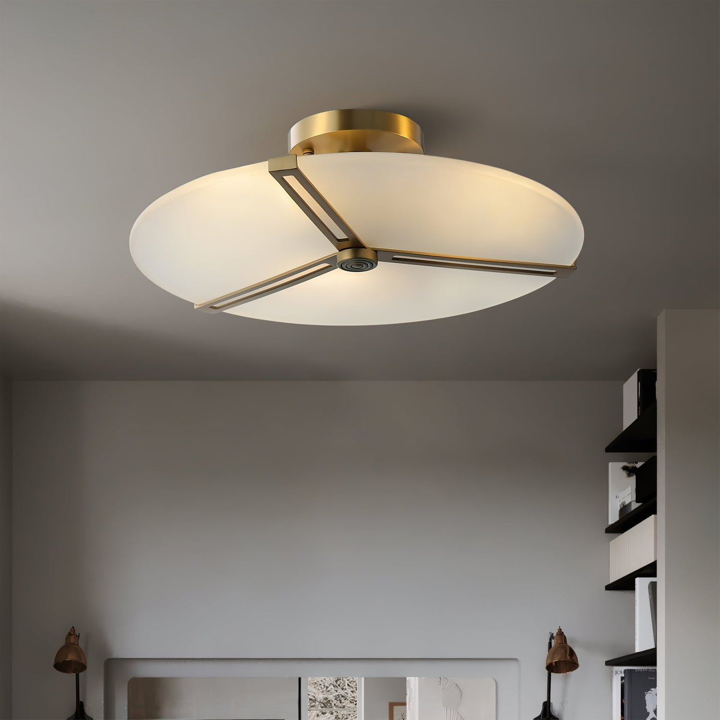 LuxeContempo - Ceiling Light with Sleek Modern Style and Subtle Illumination