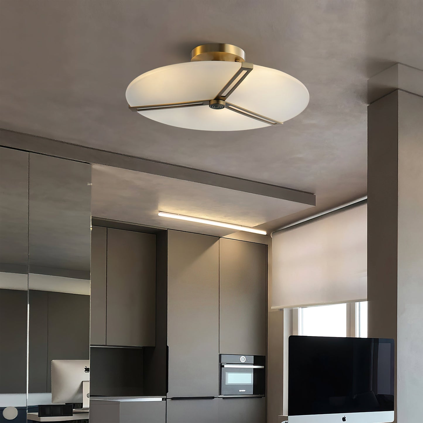 LuxeContempo - Ceiling Light with Sleek Modern Style and Subtle Illumination