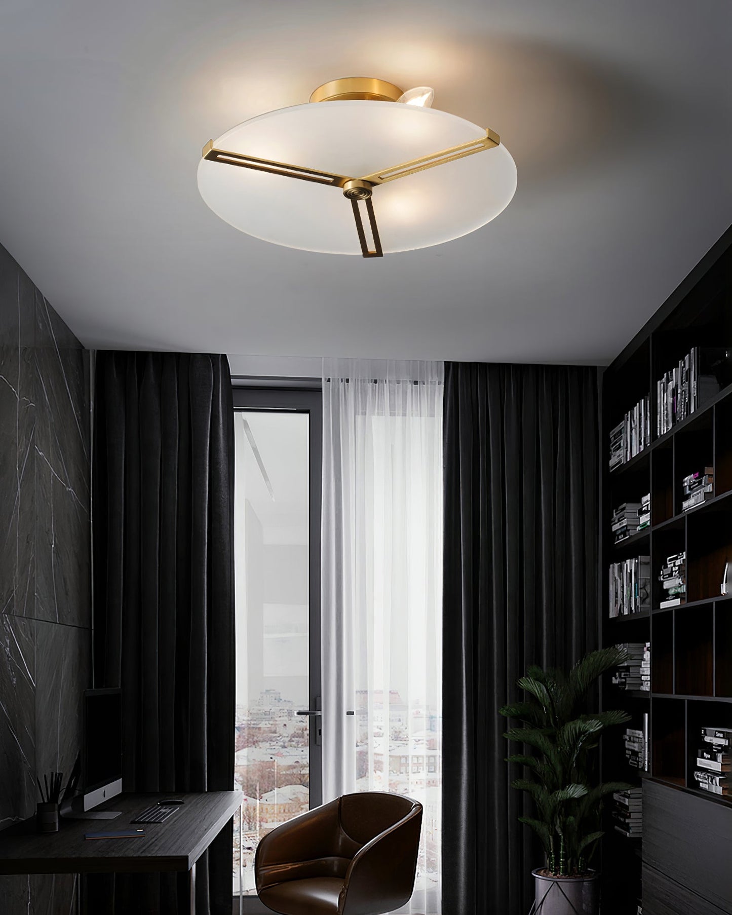 LuxeContempo - Ceiling Light with Sleek Modern Style and Subtle Illumination