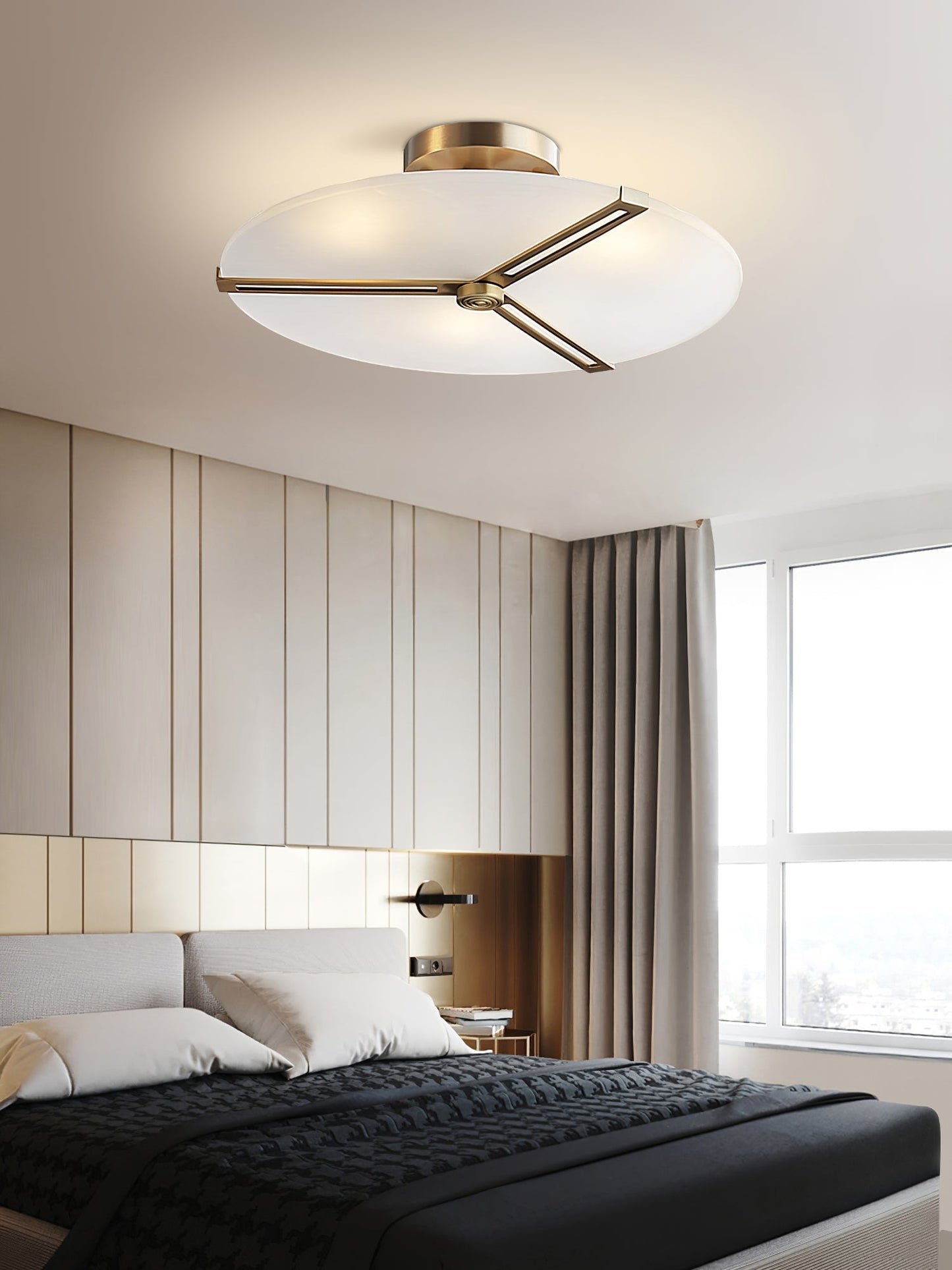LuxeContempo - Ceiling Light with Sleek Modern Style and Subtle Illumination
