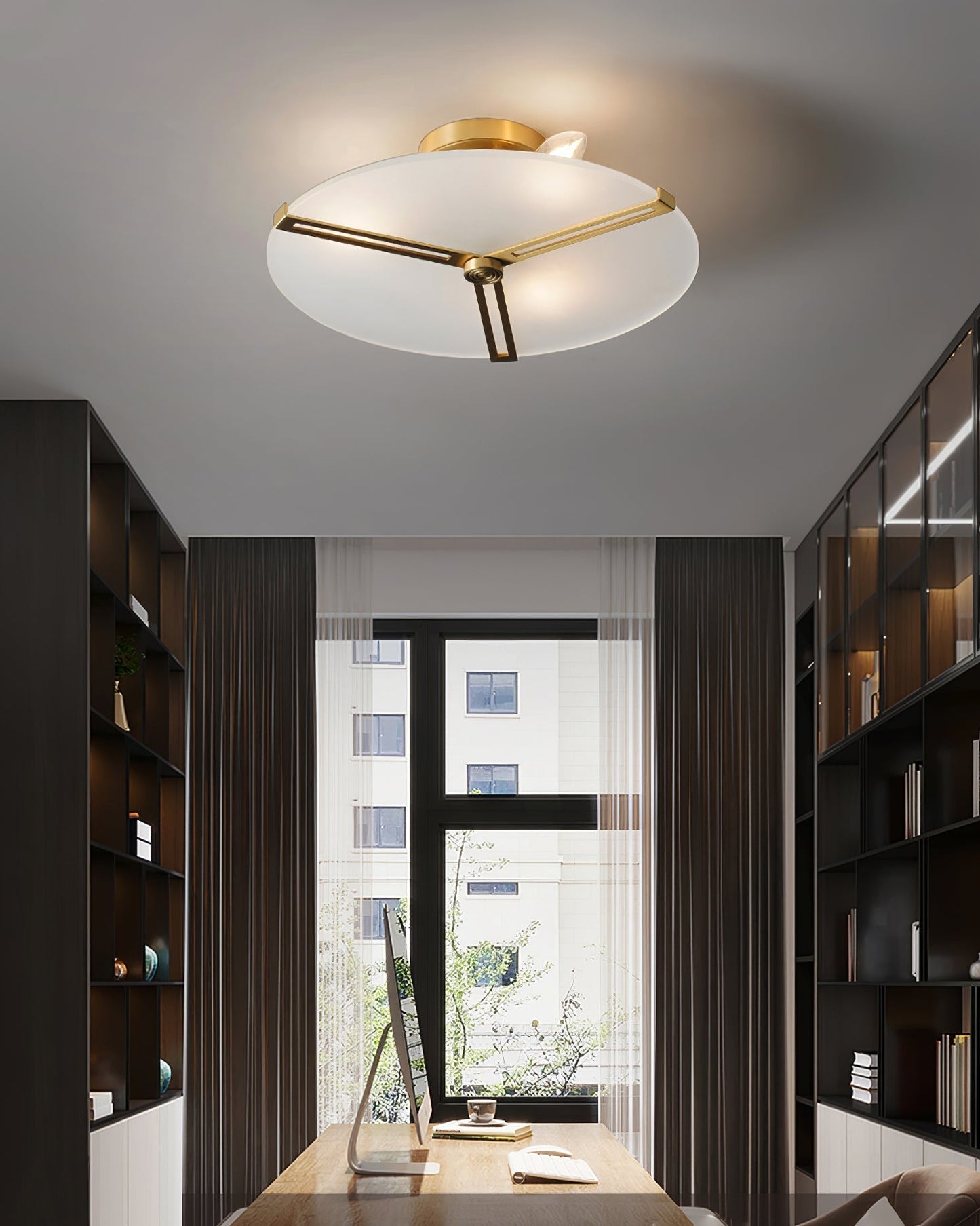 LuxeContempo - Ceiling Light with Sleek Modern Style and Subtle Illumination