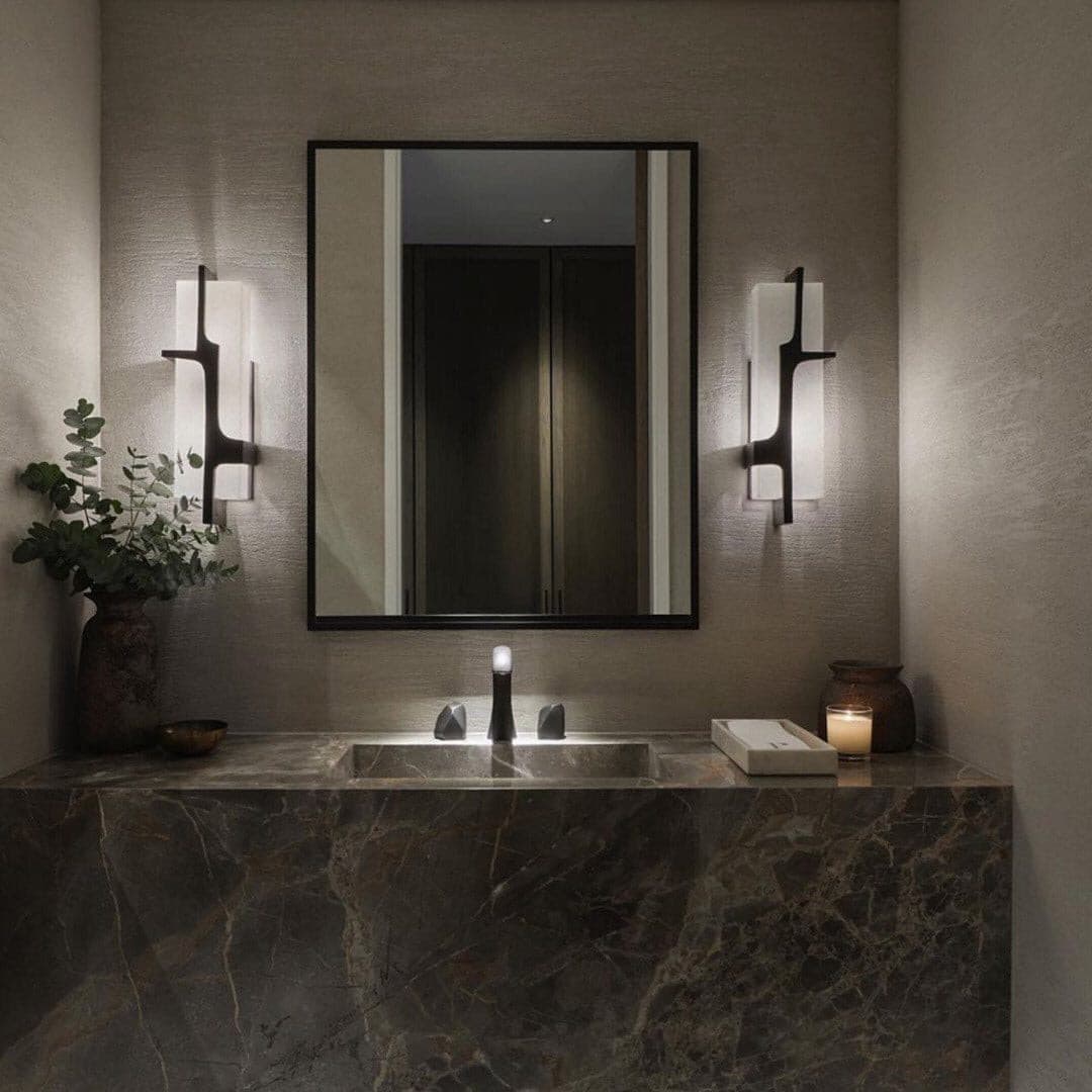 OpalBeam – Marble Art Deco Wall Lamp for a Chic Appeal