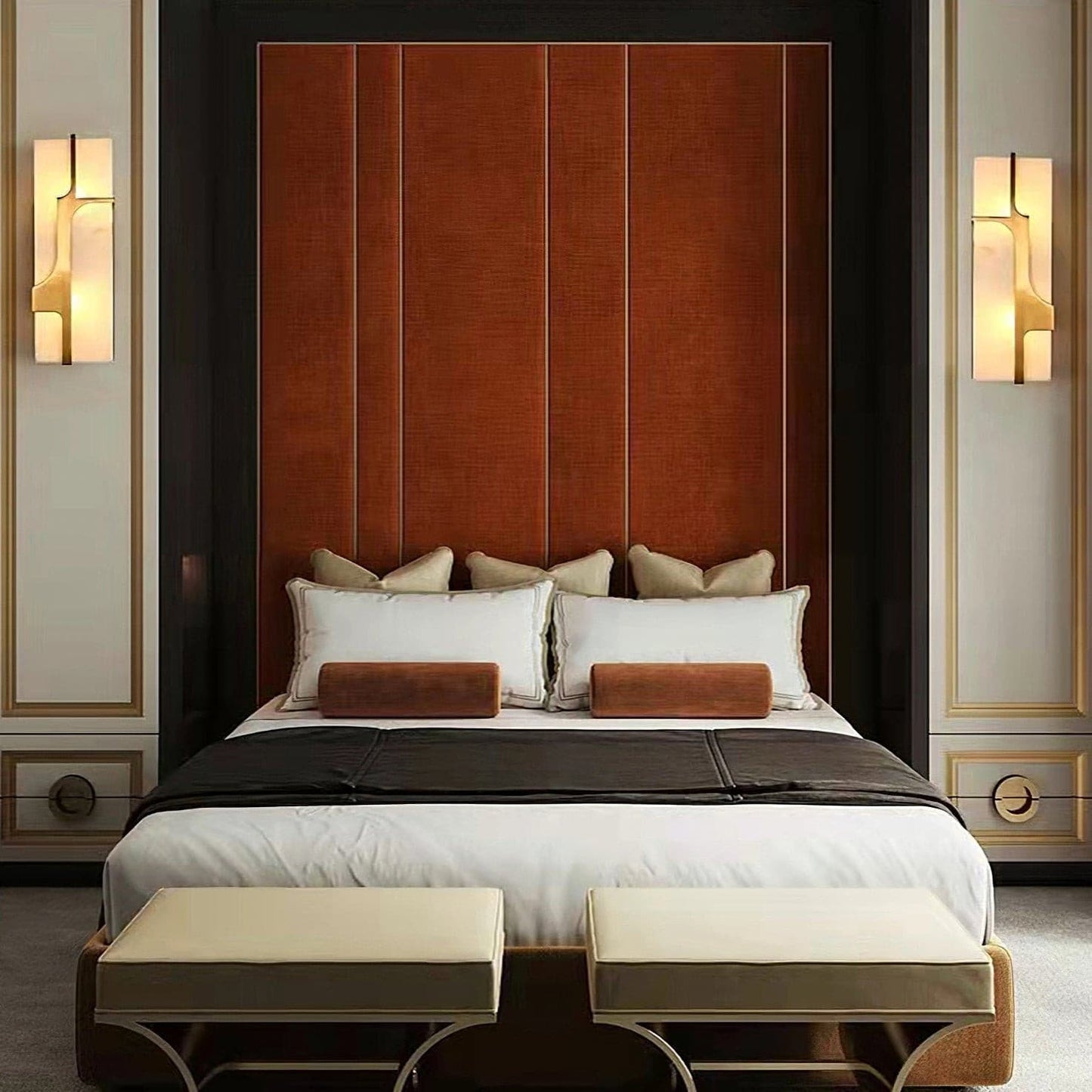 OpalBeam – Marble Art Deco Wall Lamp for a Chic Appeal