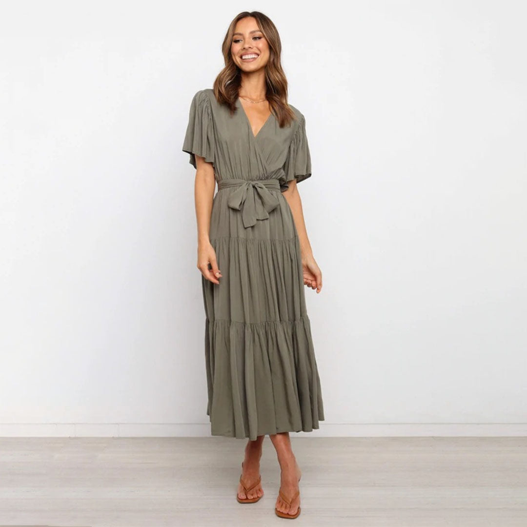 Variant image for Brynlee - Casual Midi Dress for Women, Flattering Fit & Breathable Fabric-1