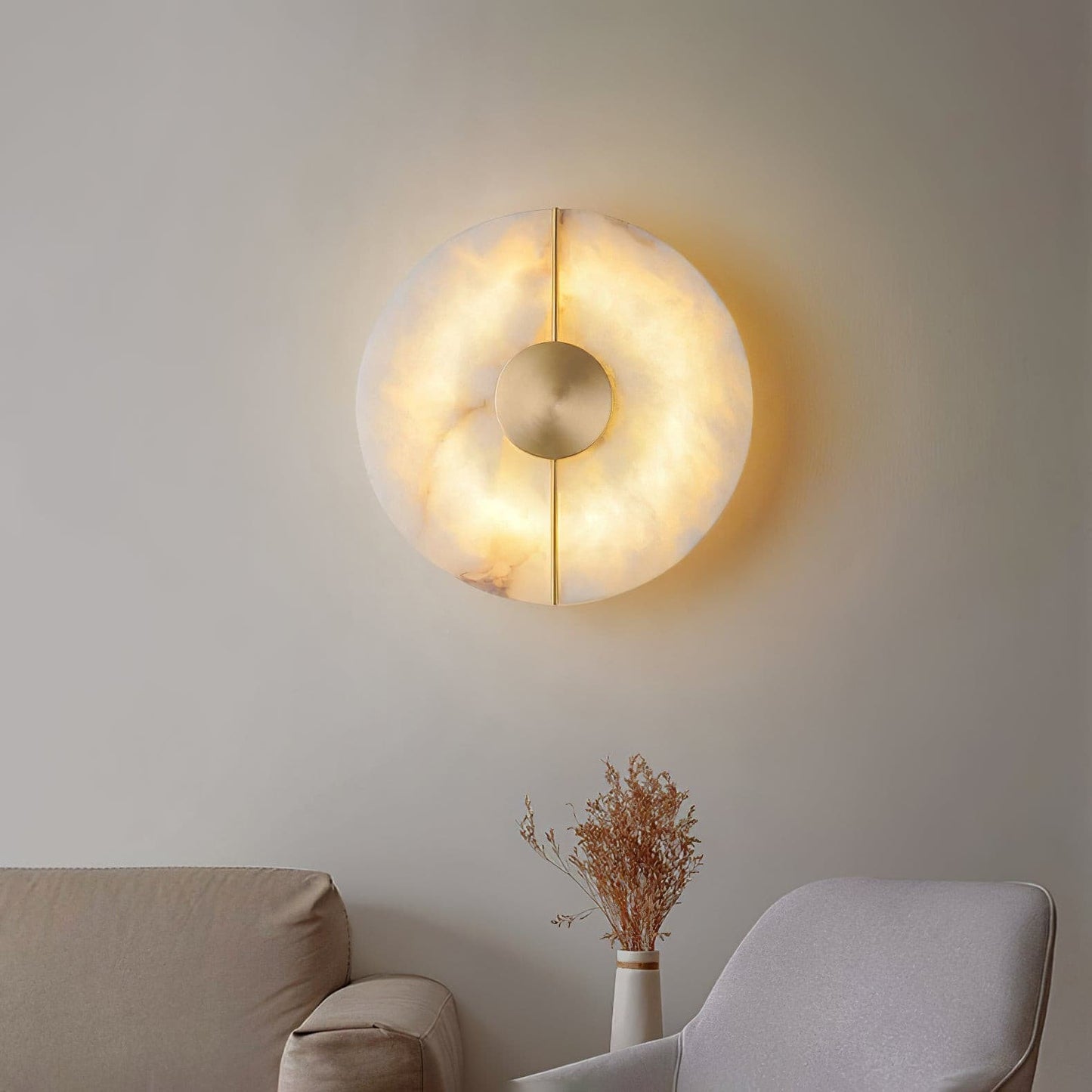 StoneLuxe – Art Deco Wall Lamp with Refined Stone Detail