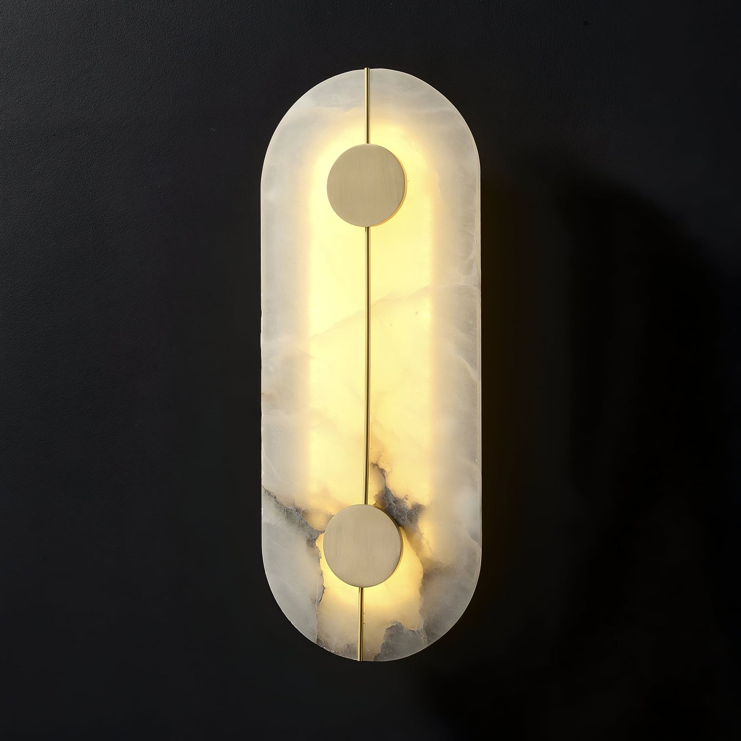 StoneLuxe – Art Deco Wall Lamp with Refined Stone Detail
