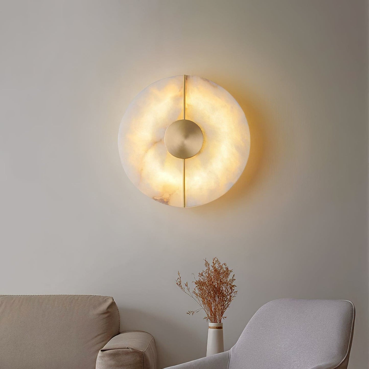 StoneLuxe – Art Deco Wall Lamp with Refined Stone Detail